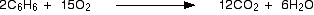 burning benzene
